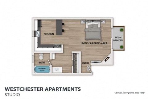 Westchester Studio Floorplan